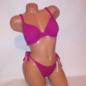 Victoria's Secret Magenta Bikini Set